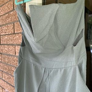 Open leg jumpsuit- dusty army green color